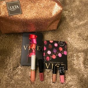 Lots of Lip gloss and beauty bag